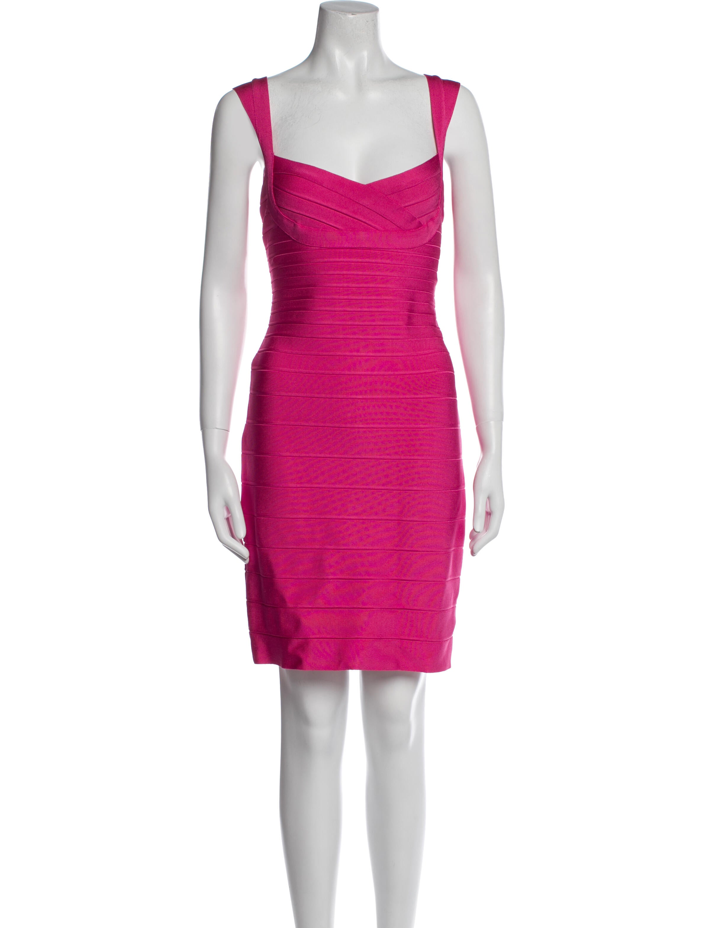 Herve Leger Square Neckline Mini Dress w/ Tags