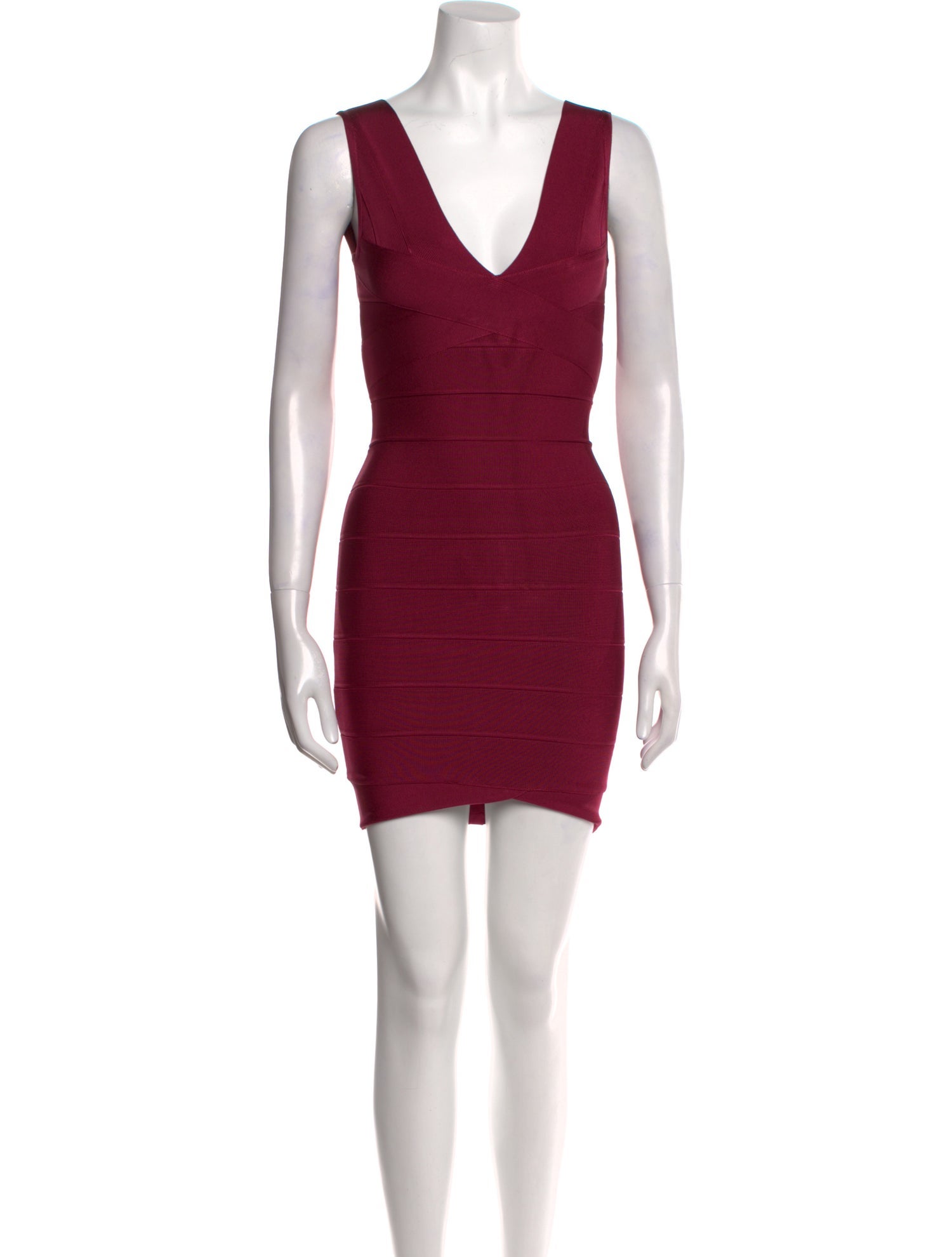 Herve Leger V-Neck Mini Dress w/ Tags