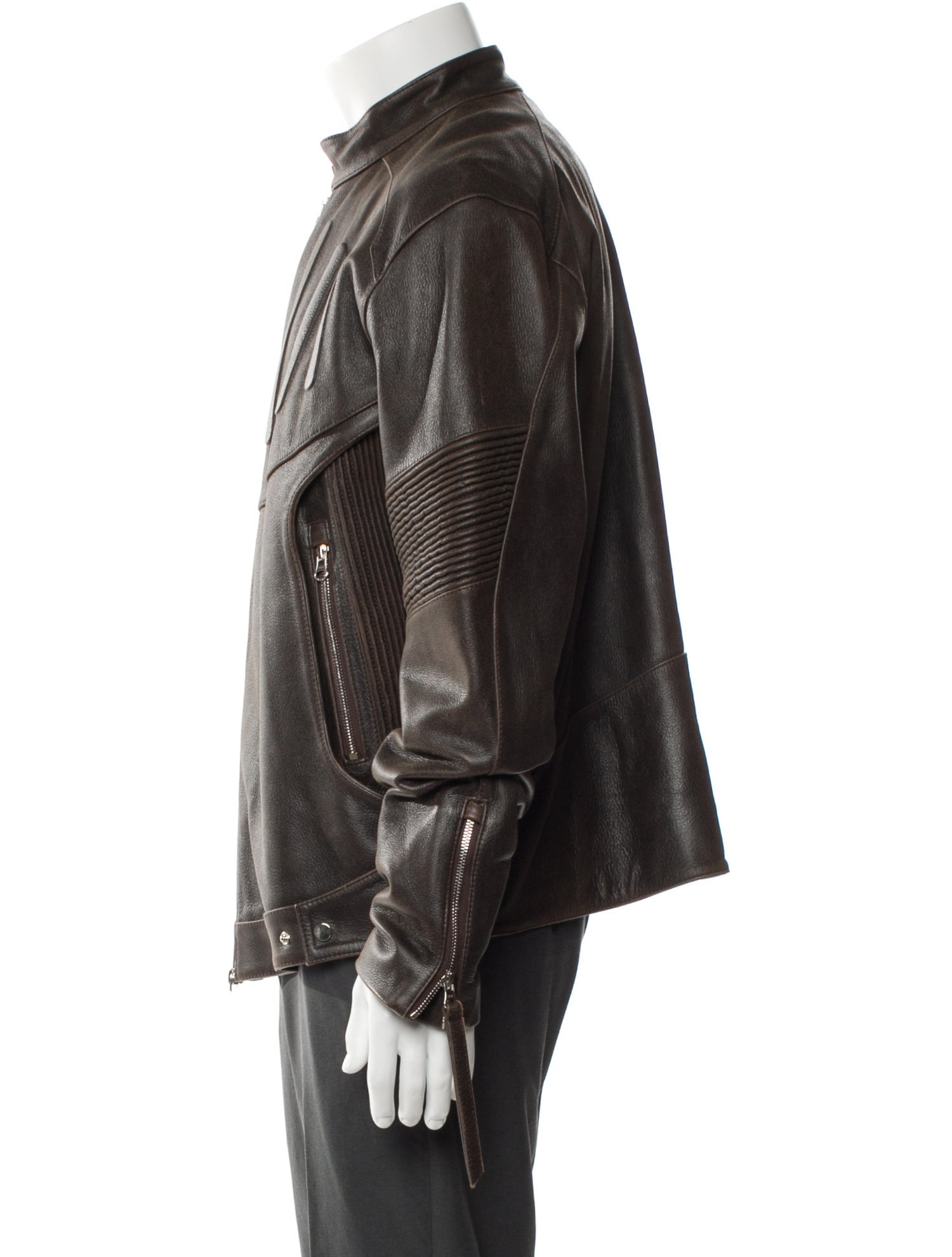 Juntae Kim Leather Moto Jacket