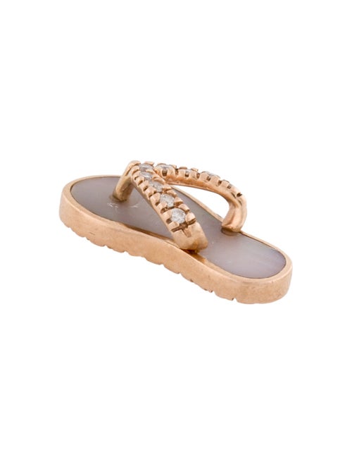 Na Hoku 14K Mother-Of-Pearl & Diamond Slipper Pendant