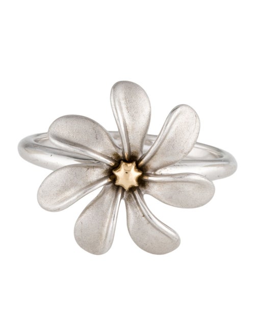 Na Hoku 14K Two-Tone Plumeria Ring