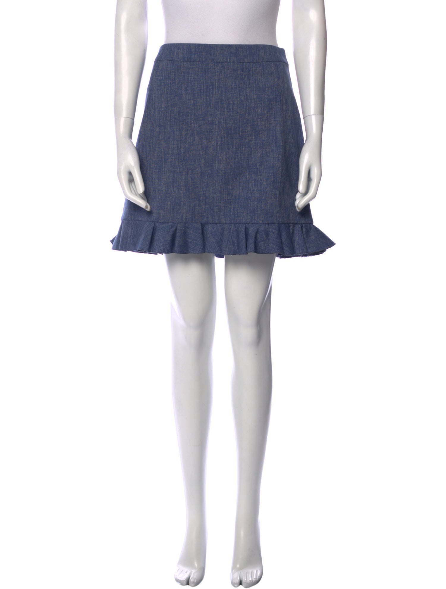 Hadleigh's Ruffle Embellishment Mini Skirt