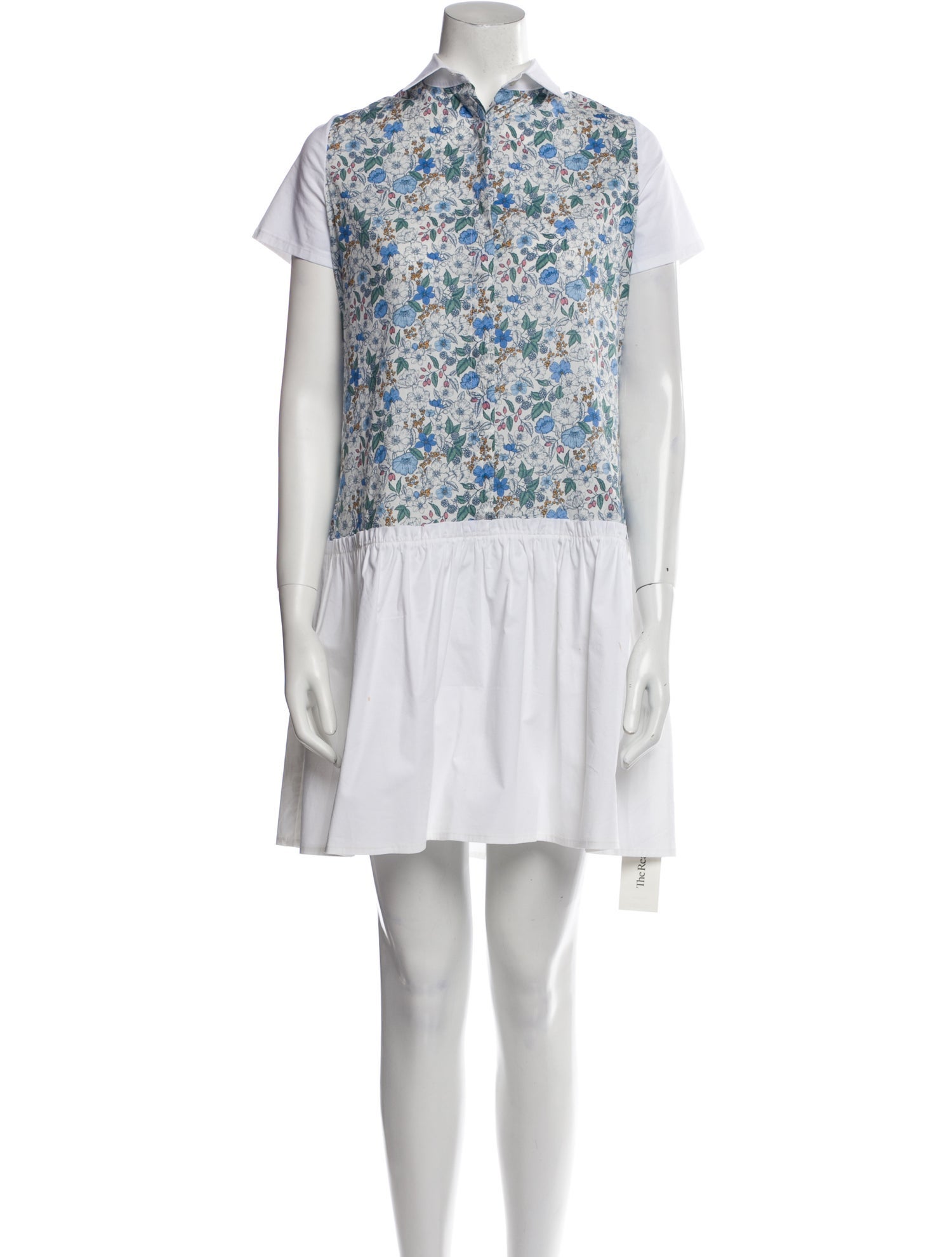 Hadleigh's Floral Print Knee-Length Dress