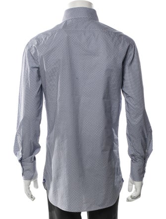 Hadleigh's Polka Dot Print Long Sleeve Shirt