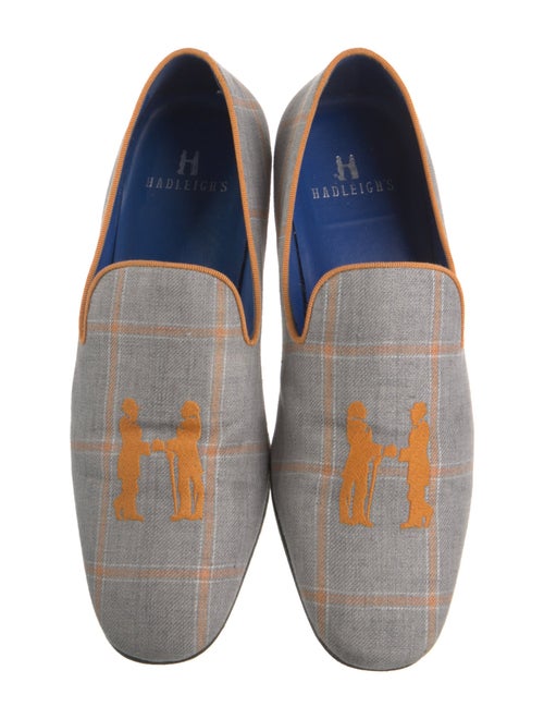 Hadleigh's Canvas Plaid Print Espadrilles