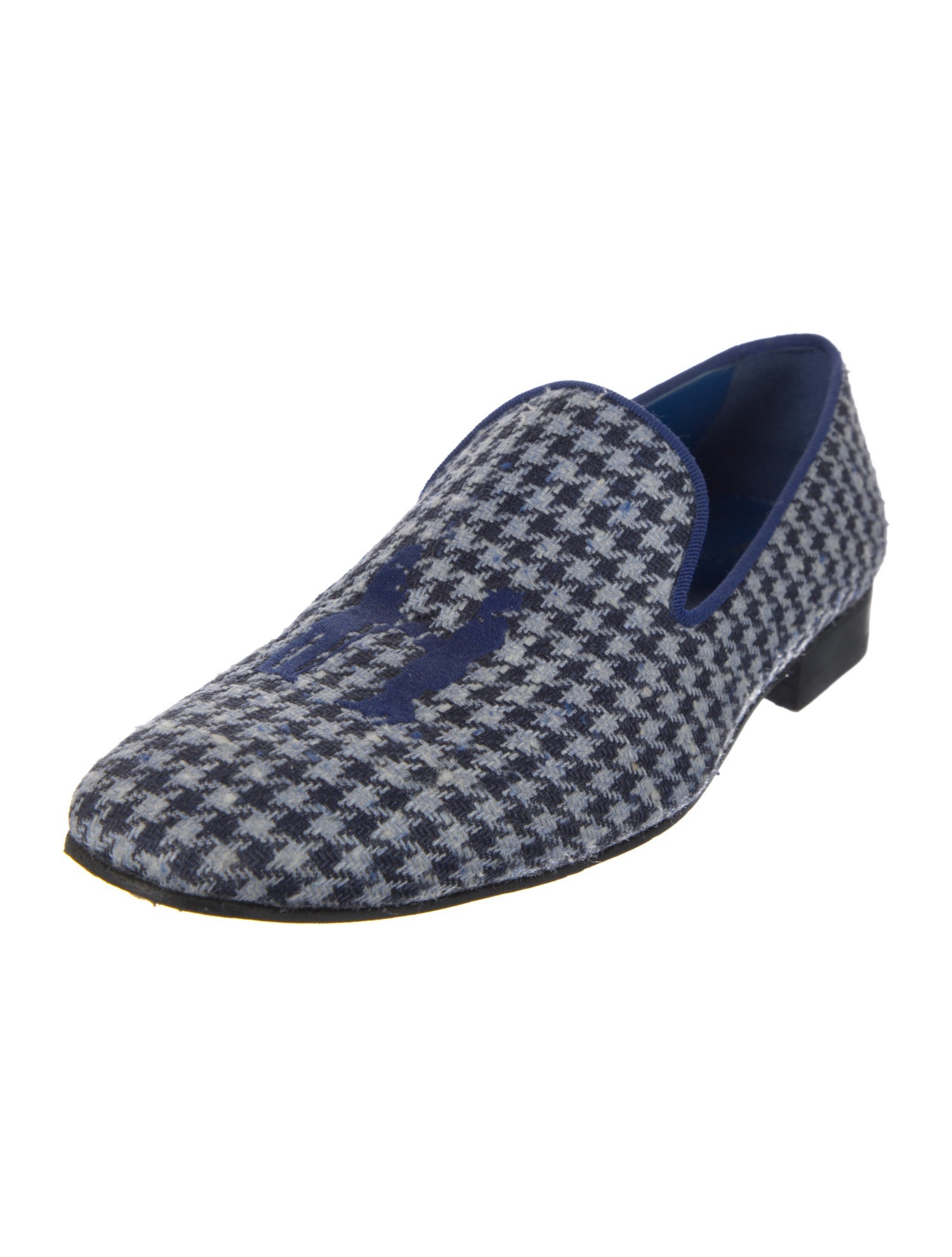 Hadleigh's Tweed Printed Loafers