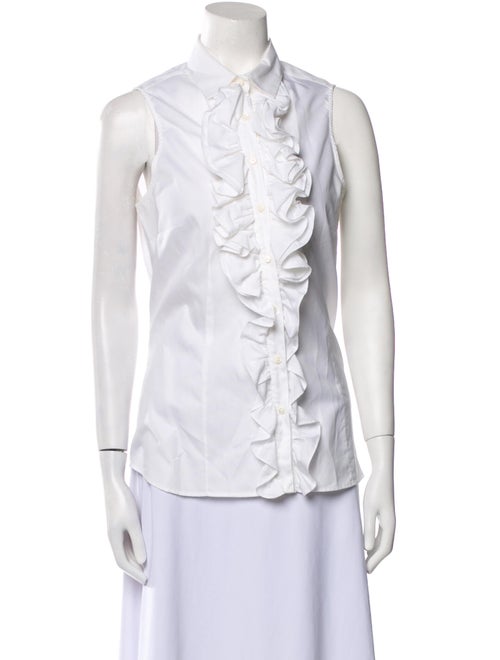 Hadleigh's Sleeveless Button-Up Top