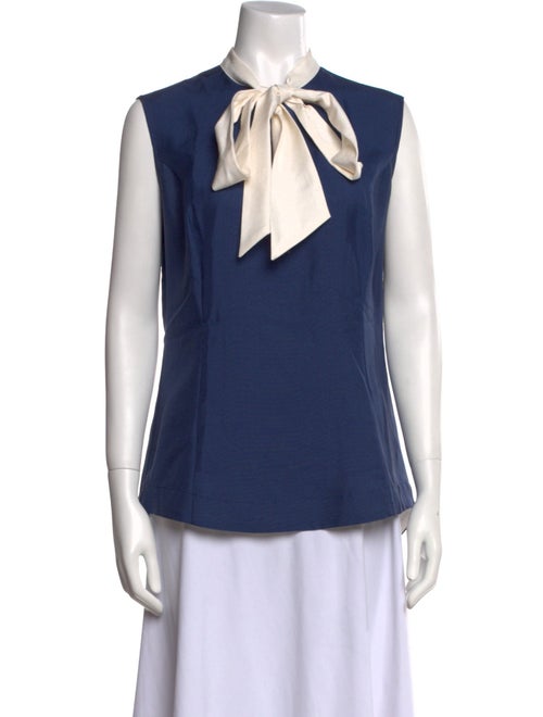 Hadleigh's Silk Tie Neck Top