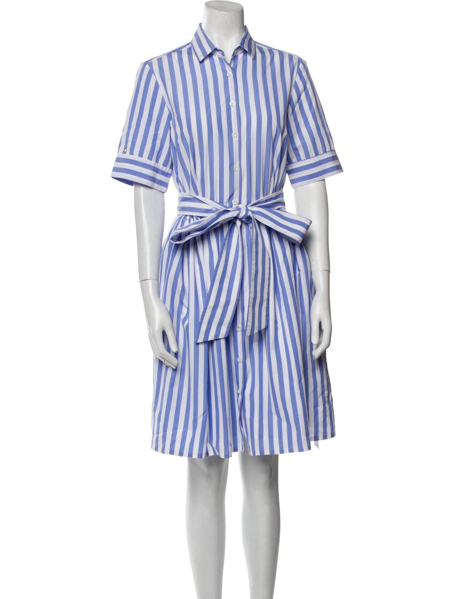 Hadleigh's Striped Knee-Length Dress