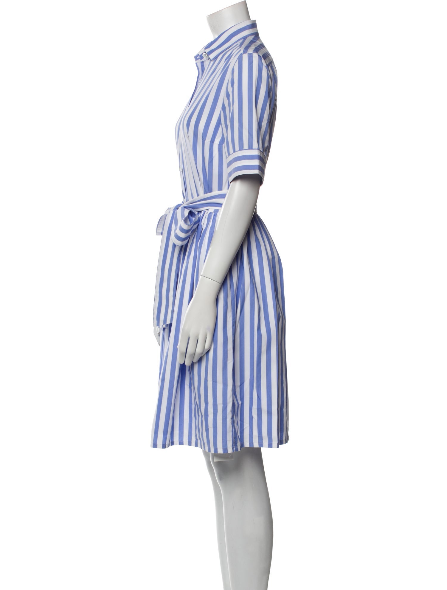 Hadleigh's Striped Knee-Length Dress