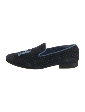 Hadleigh's Loafers Velvet Printed Slippers EU 42 | 9