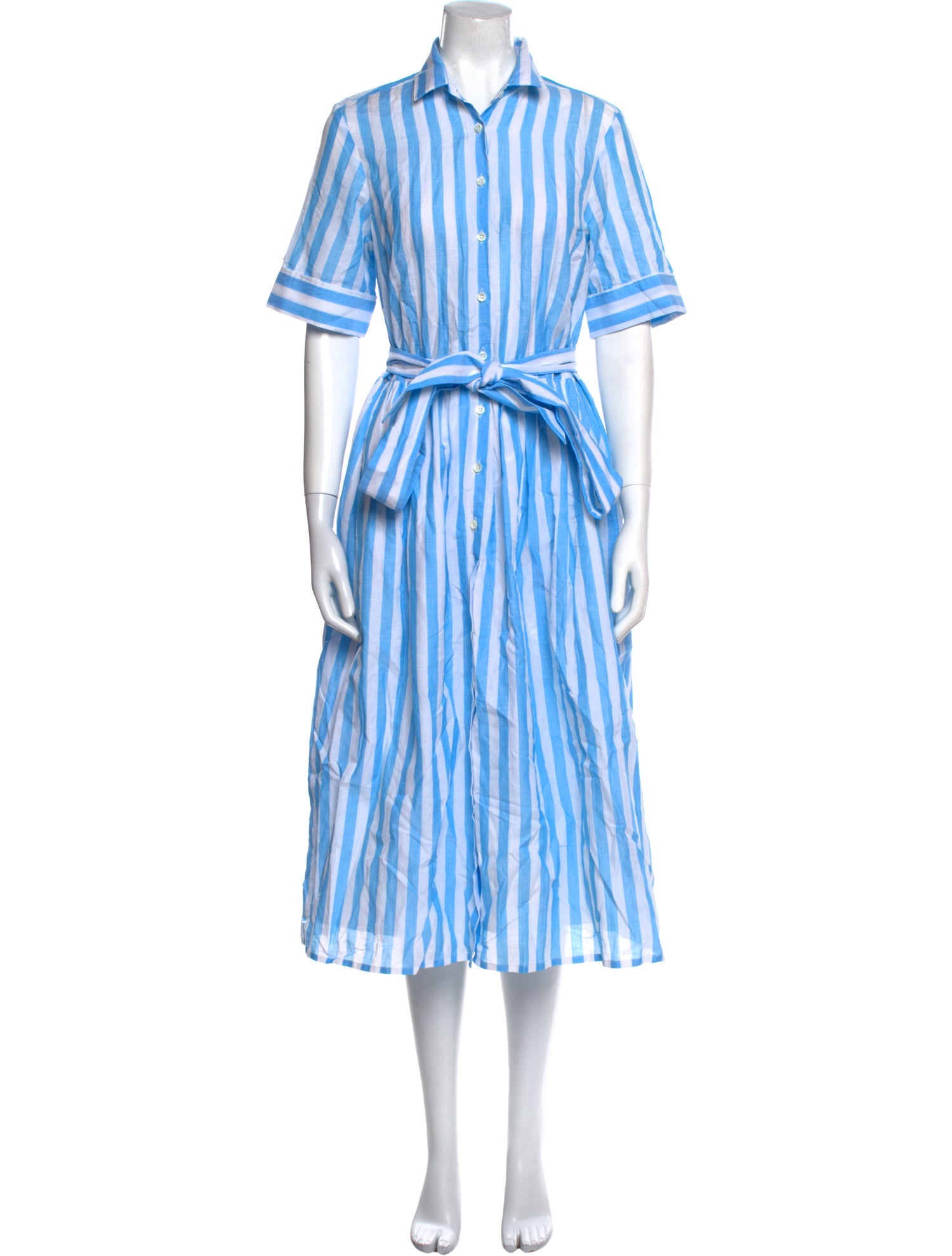 Hadleigh's Striped Midi Length Dress