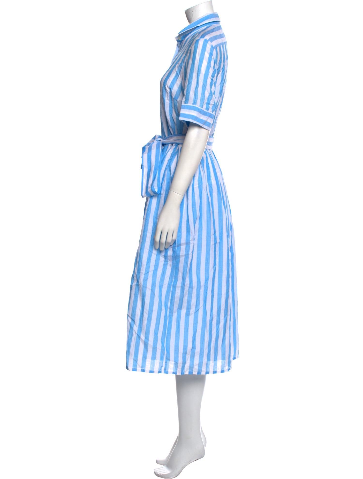 Hadleigh's Striped Midi Length Dress