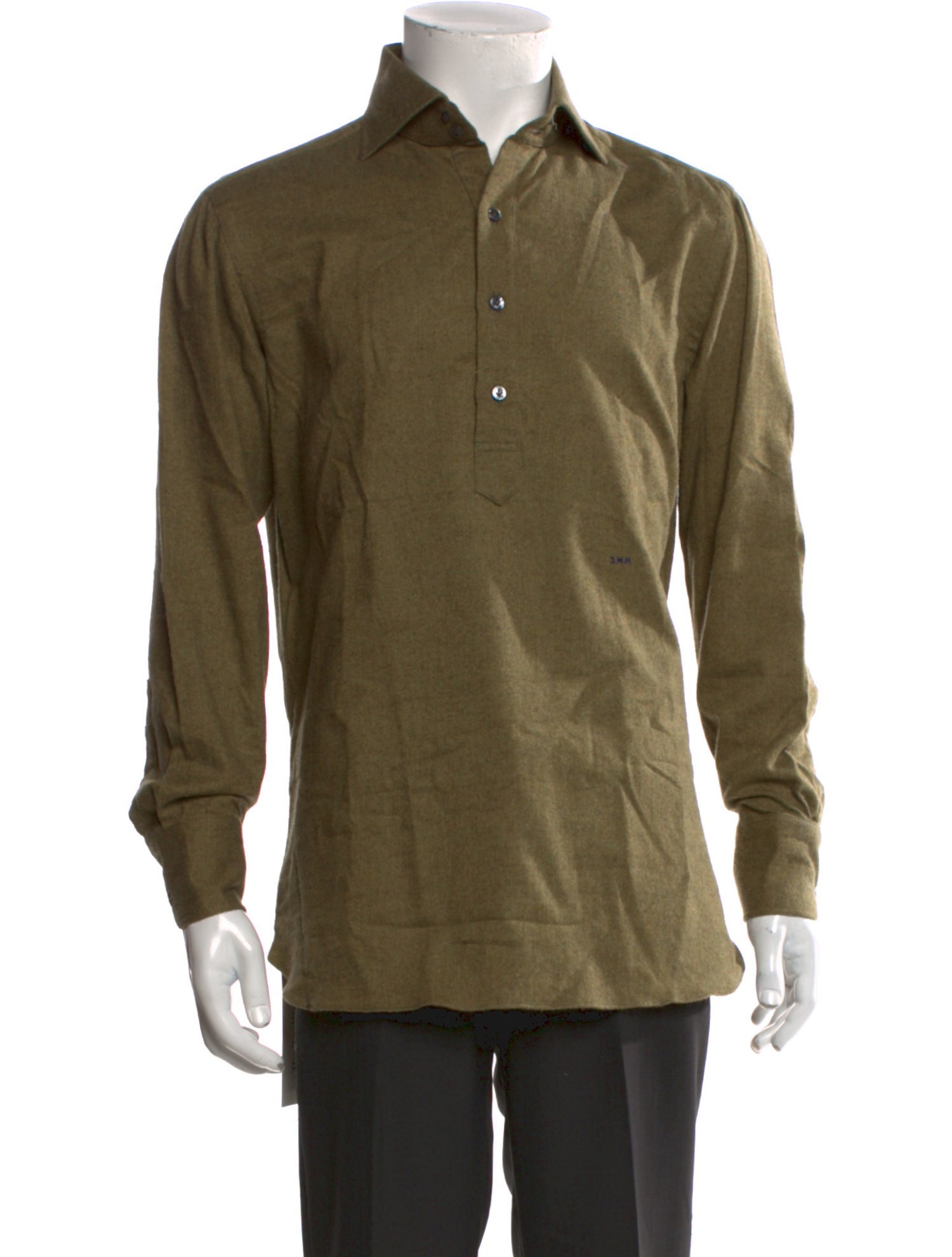 Hadleigh's Collar Long Sleeve Polo Shirt