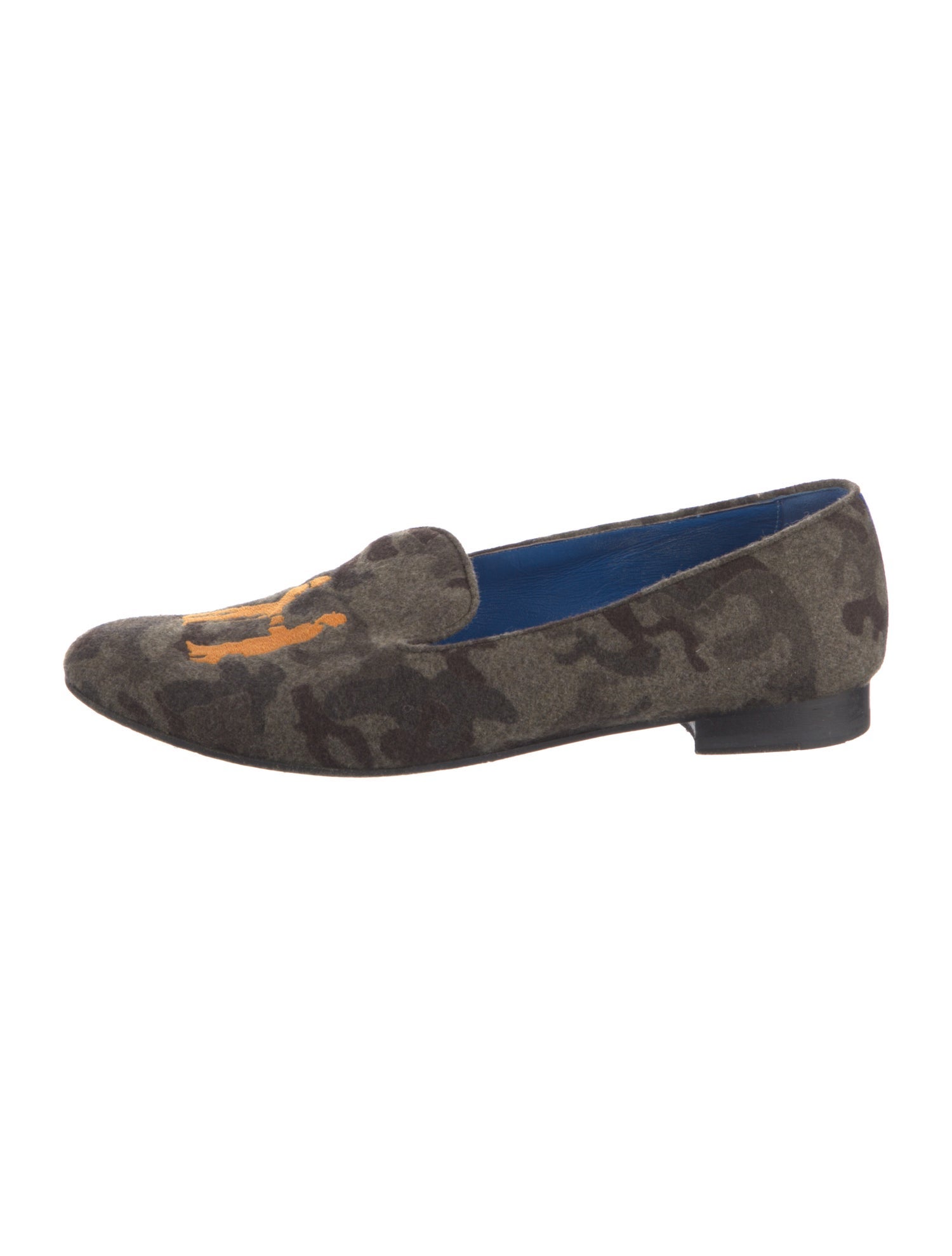 Hadleigh's Wool Animal Print Loafers