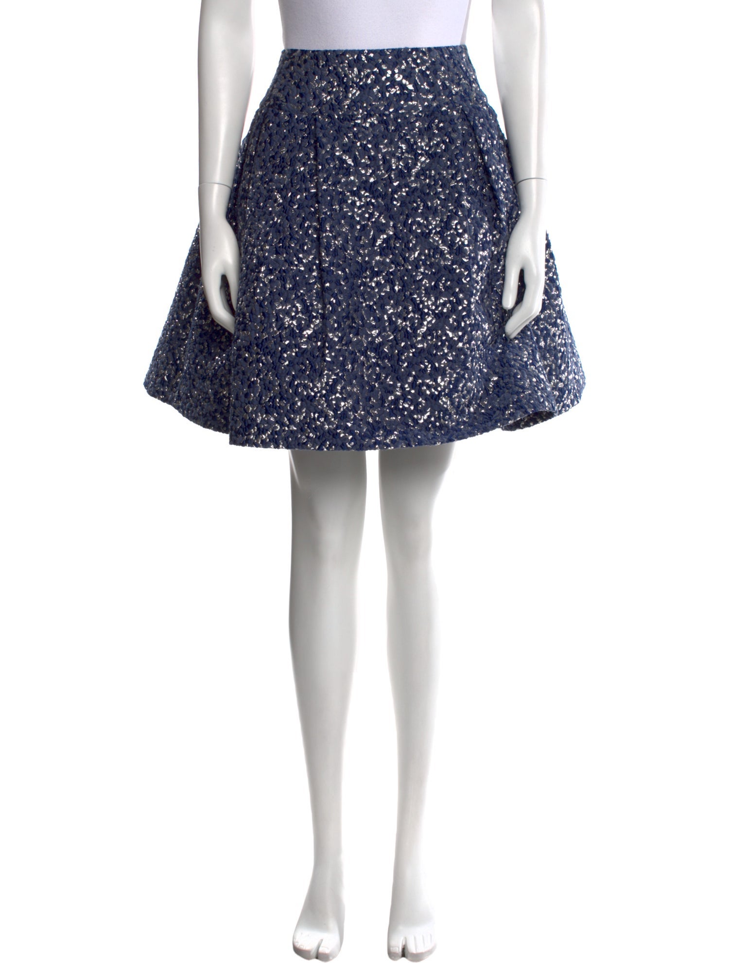 Hadleigh's Floral Print Knee-Length Skirt