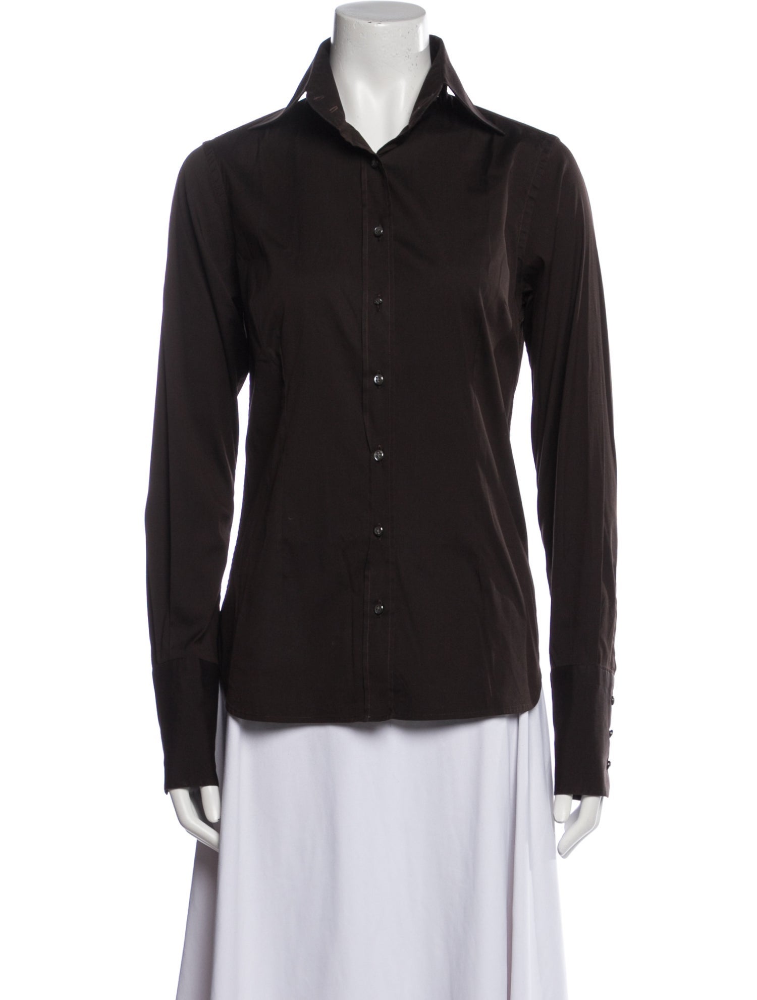 Hadleigh's Long Sleeve Button-Up Top