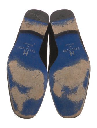 Hadleigh's Velvet Embroidered Accent Loafers