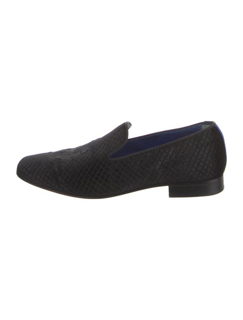 Hadleigh's Velvet Embroidered Accent Loafers