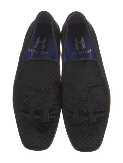 Hadleigh's Velvet Embroidered Accent Loafers