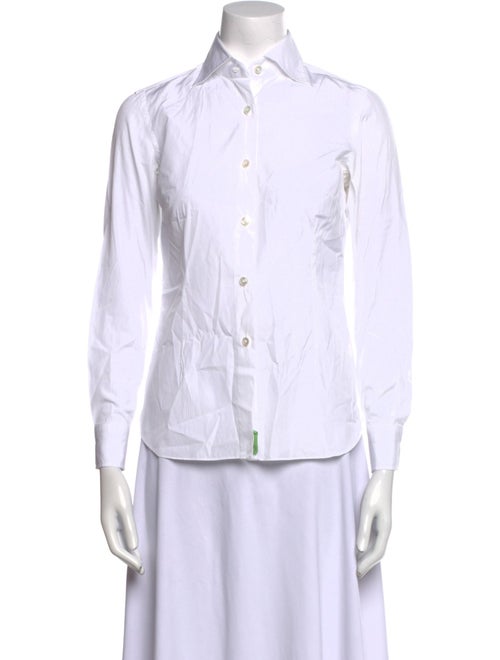 Hadleigh's Three-Quarter Sleeve Button-Up Top