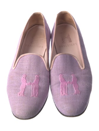 Hadleigh's Canvas Embroidered Accent Loafers