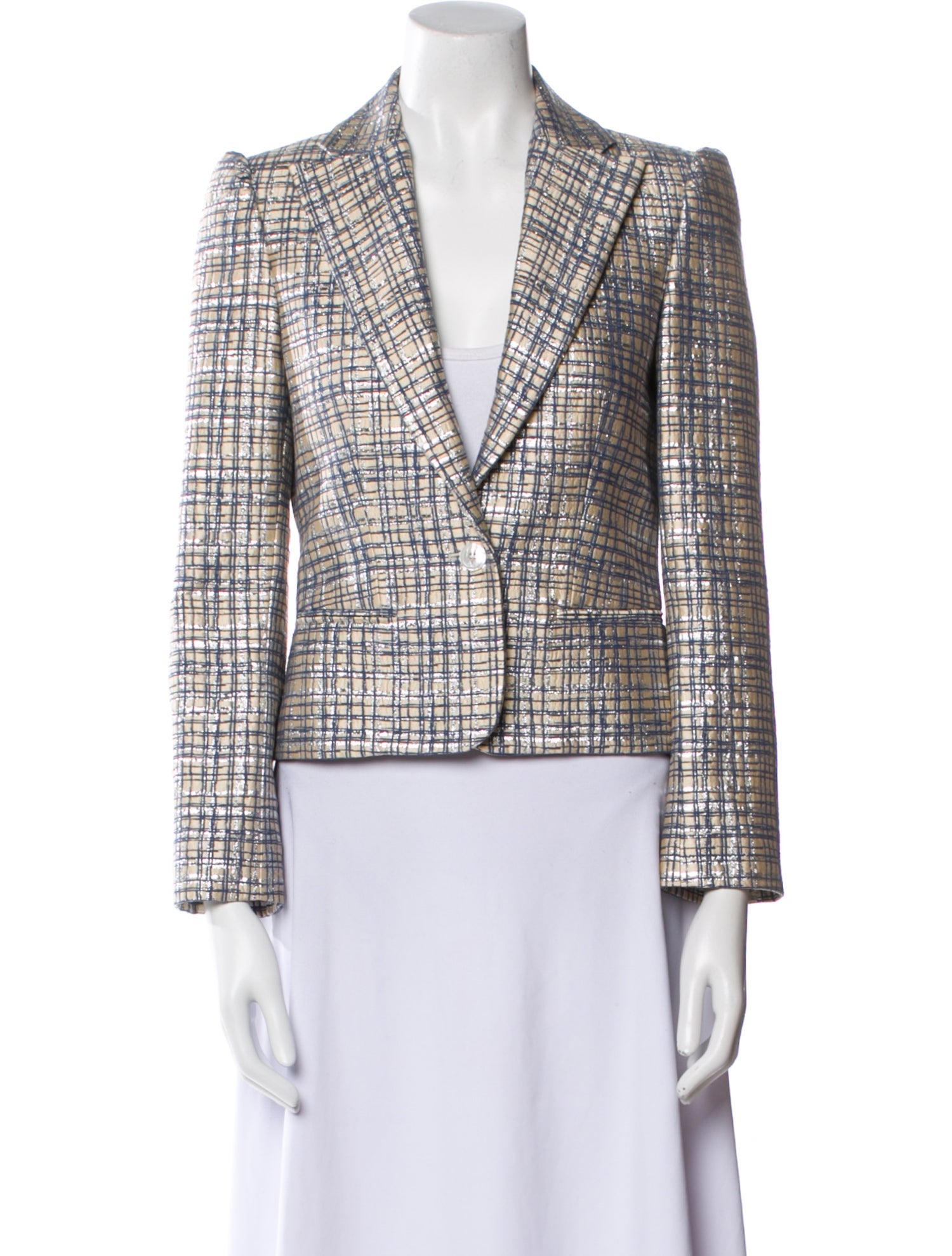 Hadleigh's Plaid Print Blazer