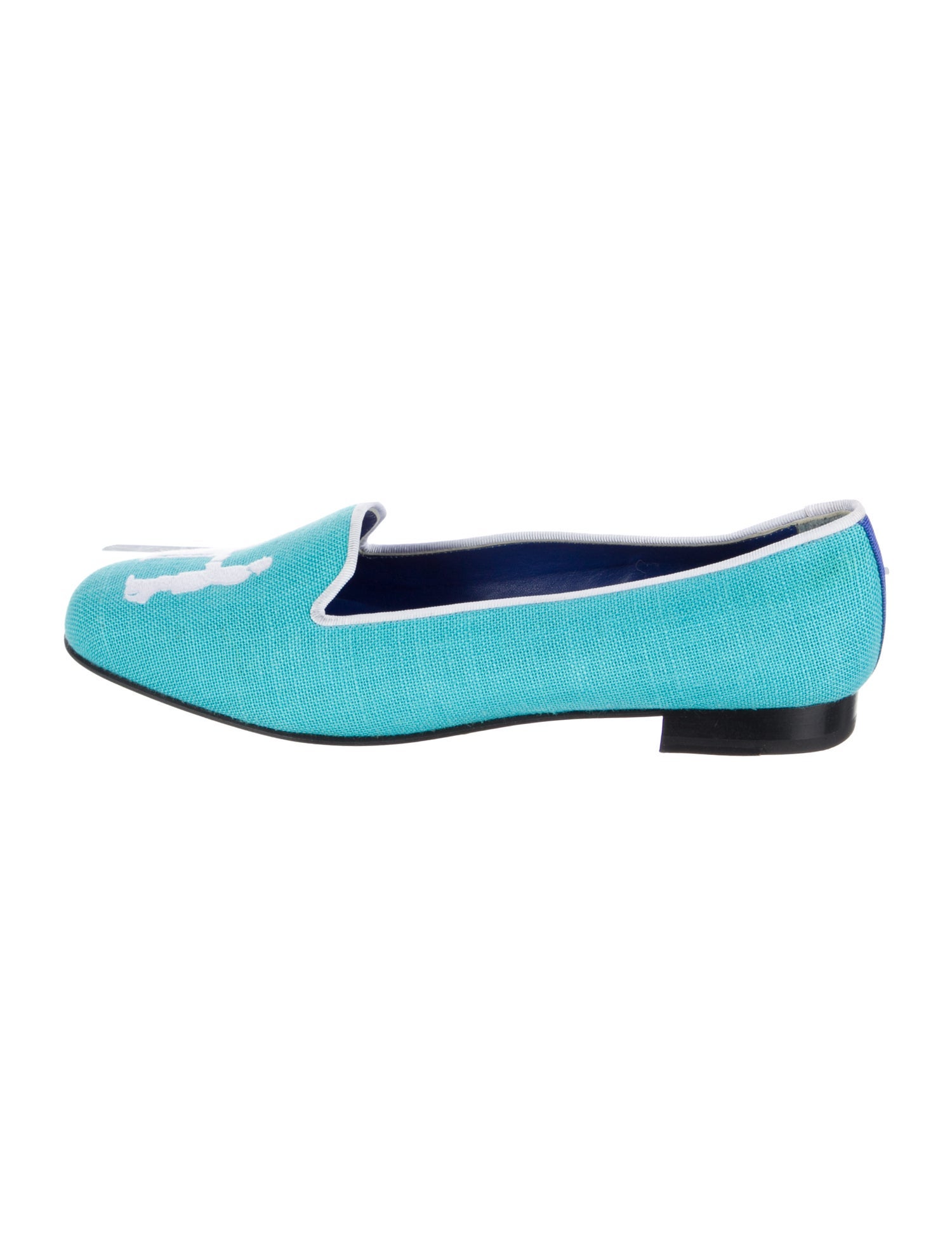 Hadleigh's Graphic Print Embroidered Accent Loafers