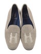 Hadleigh's Canvas Embroidered Accent Loafers