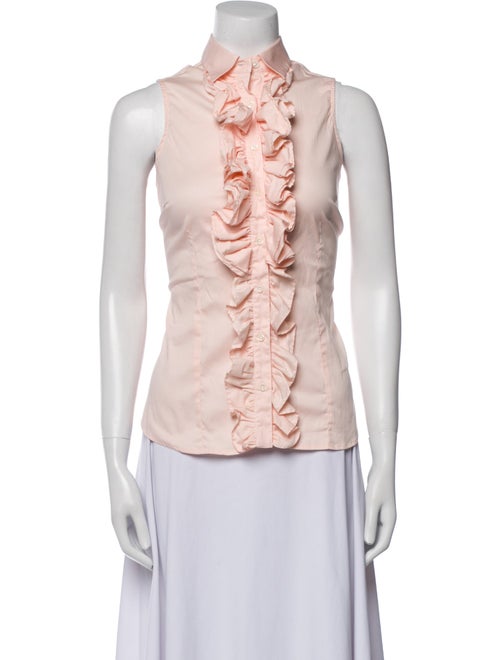 Hadleigh's Sleeveless Button-Up Top