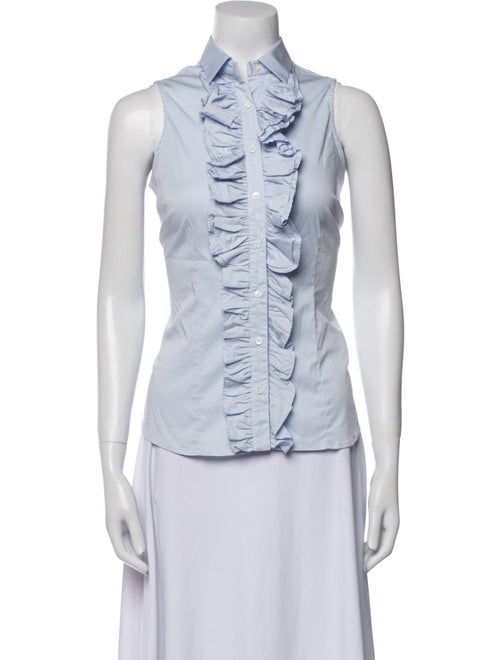 Hadleigh's Sleeveless Button-Up Top