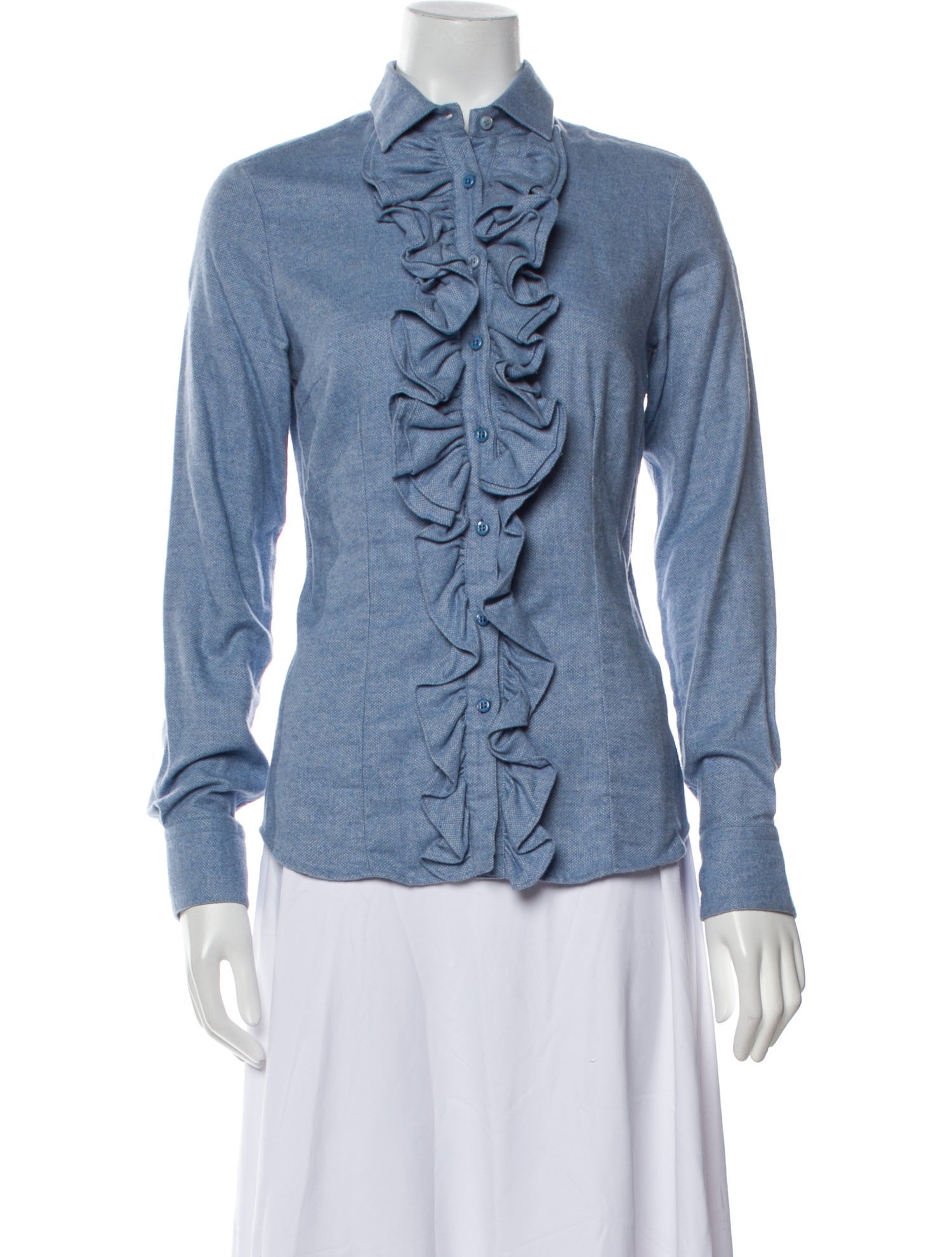 Hadleigh's Long Sleeve Button-Up Top