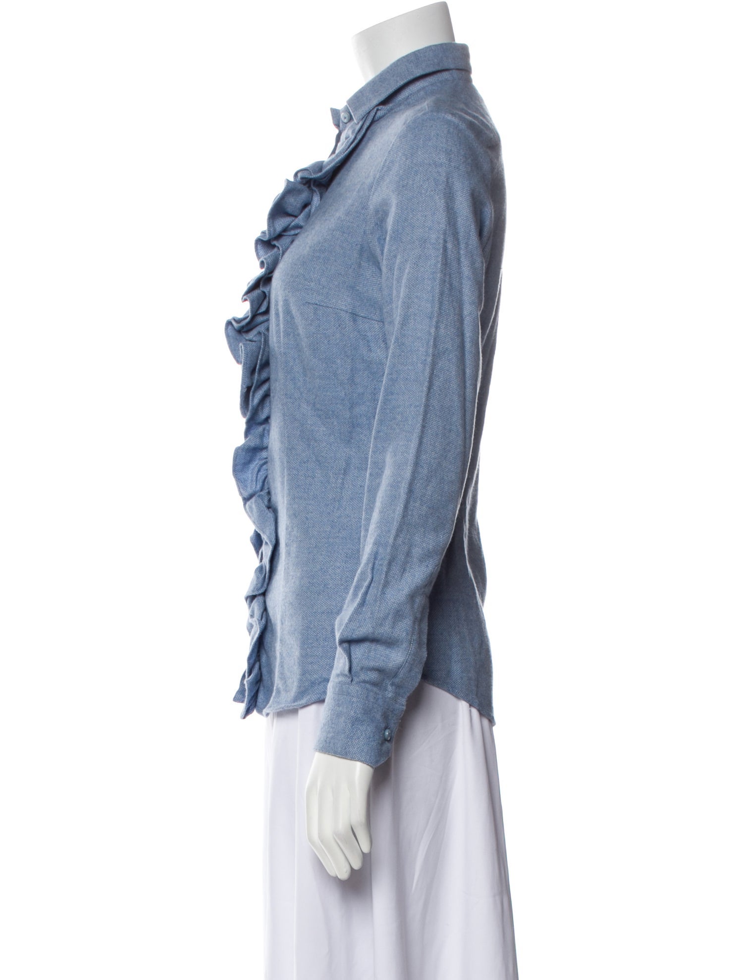 Hadleigh's Long Sleeve Button-Up Top