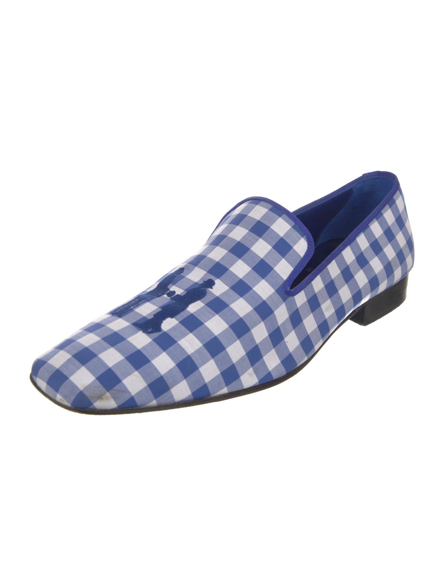 Hadleigh's Plaid Print Monk Straps