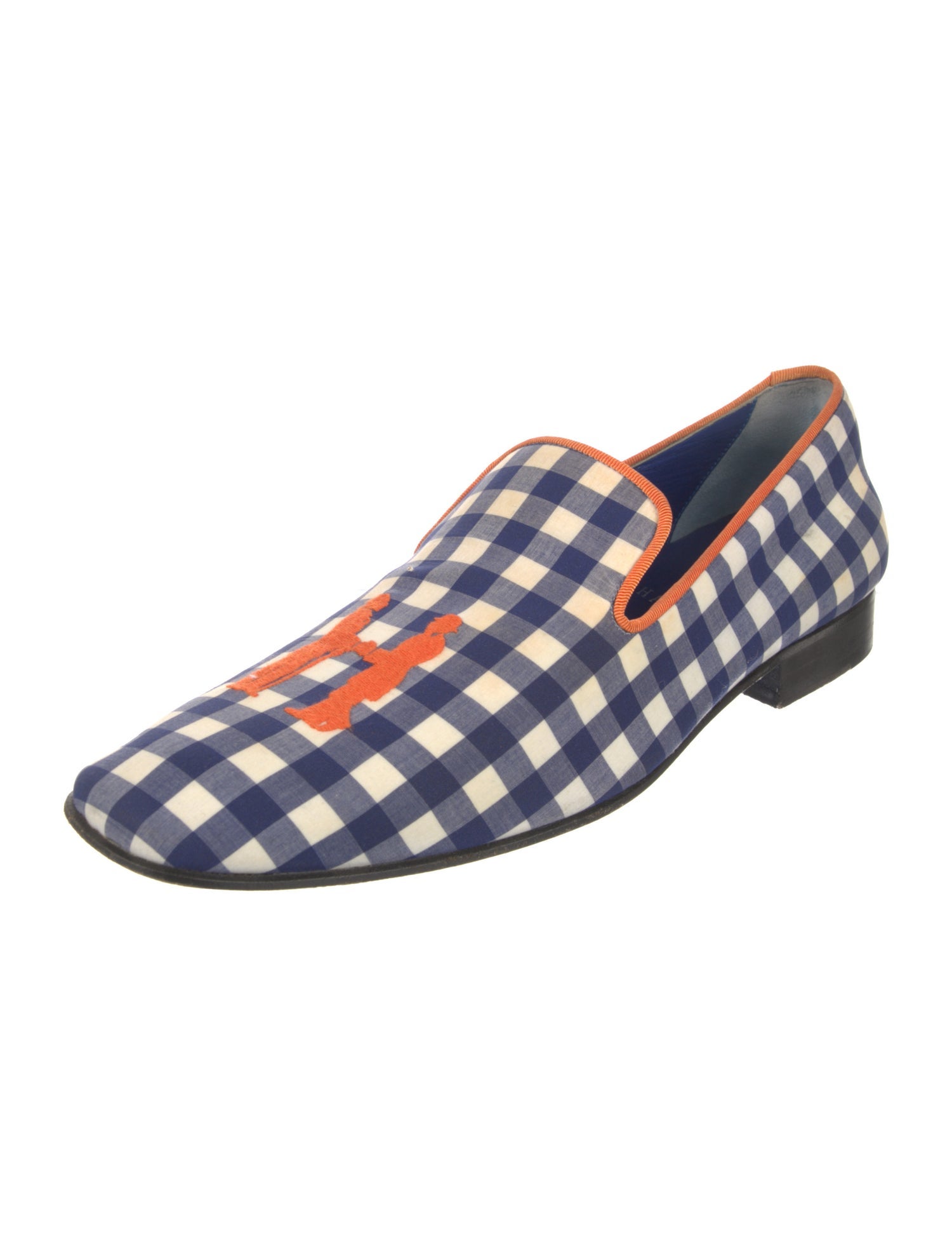 Hadleigh's Plaid Print Monk Straps