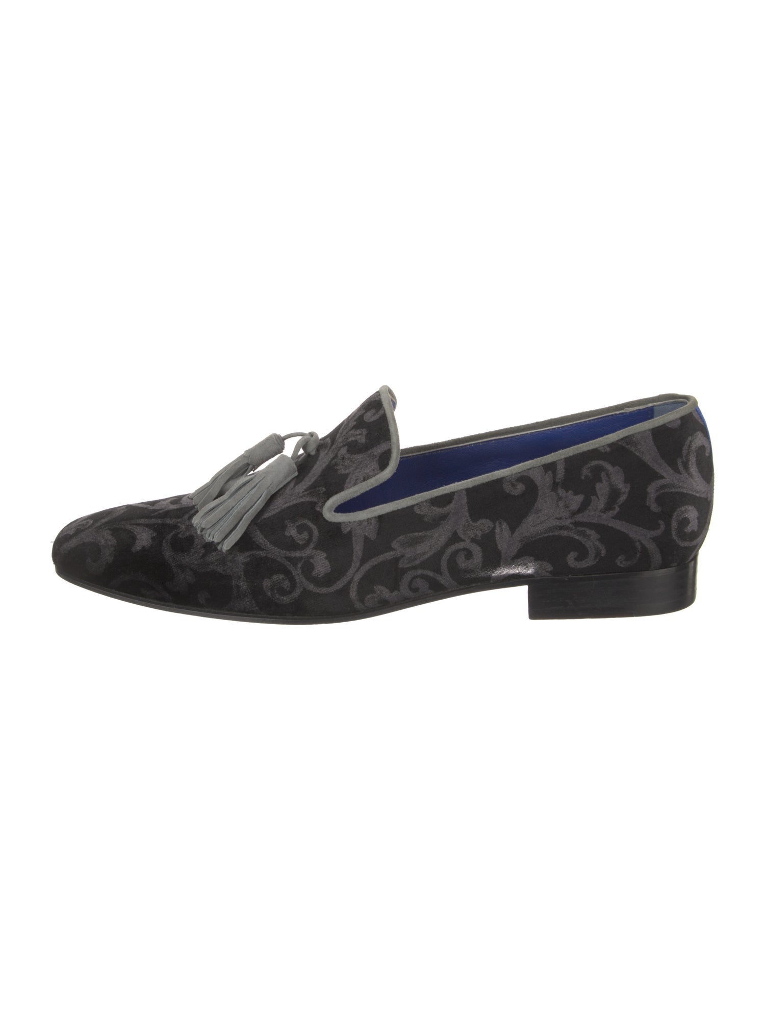 Hadleigh's Velvet Printed Monk Straps
