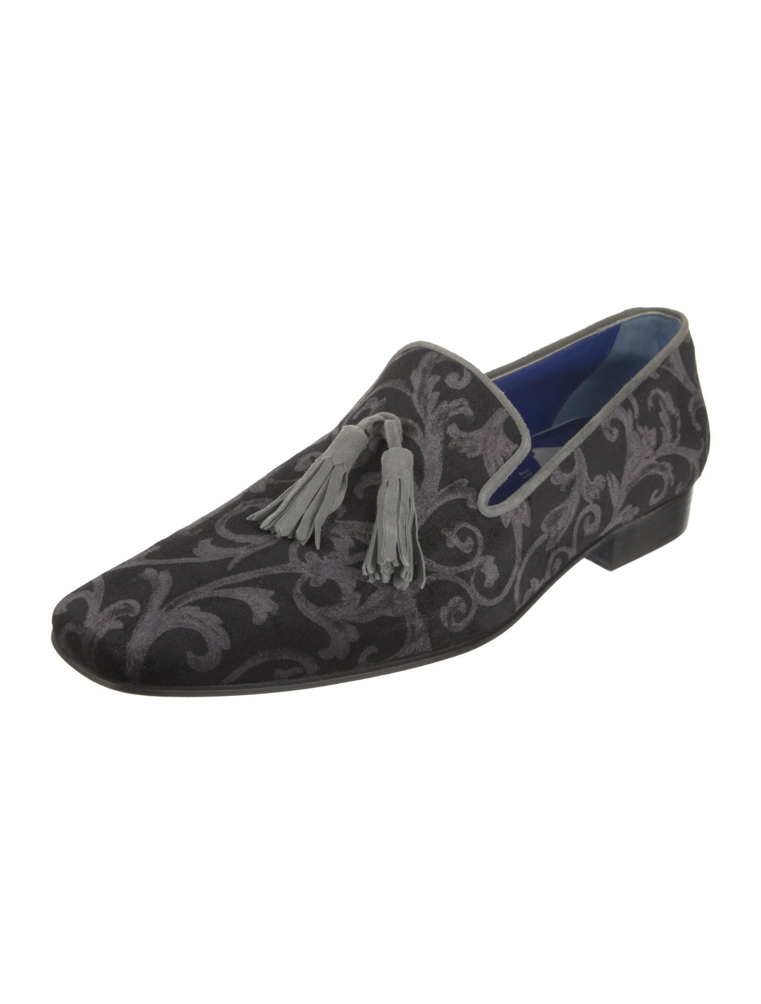 Hadleigh's Velvet Printed Monk Straps