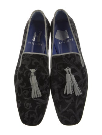 Hadleigh's Velvet Printed Monk Straps