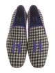 Hadleigh's Tweed Houndstooth Print Loafers