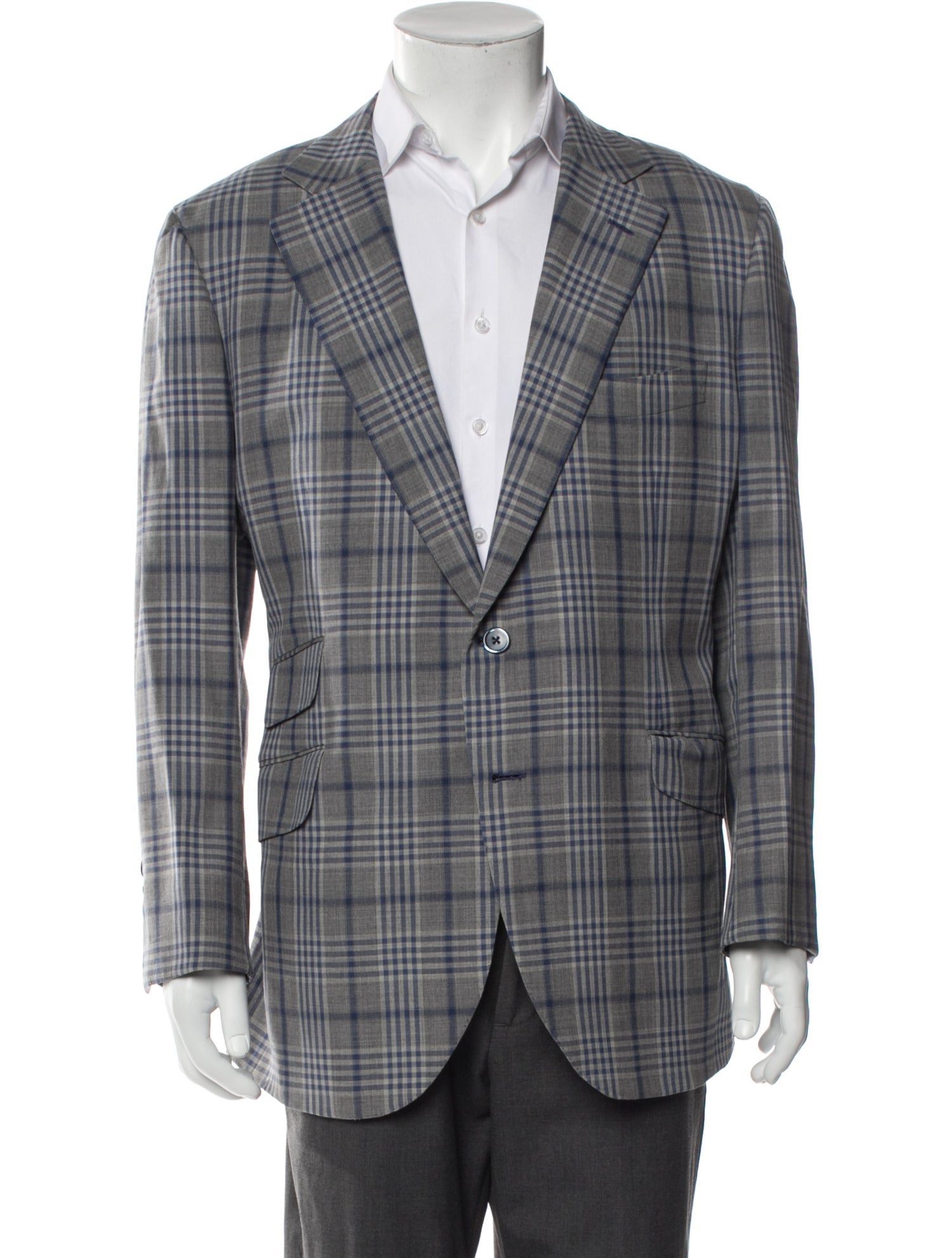 Hadleigh's Plaid Print Peacoat