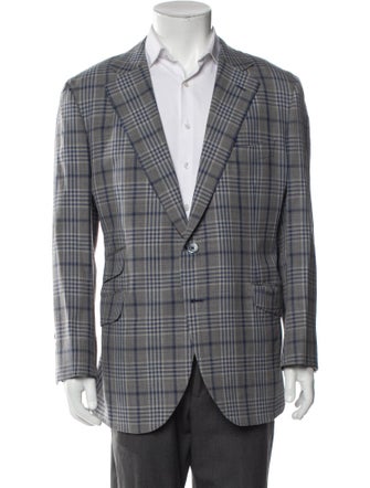 Hadleigh's Plaid Print Peacoat