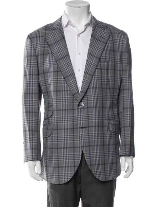 Hadleigh's Plaid Print Peacoat