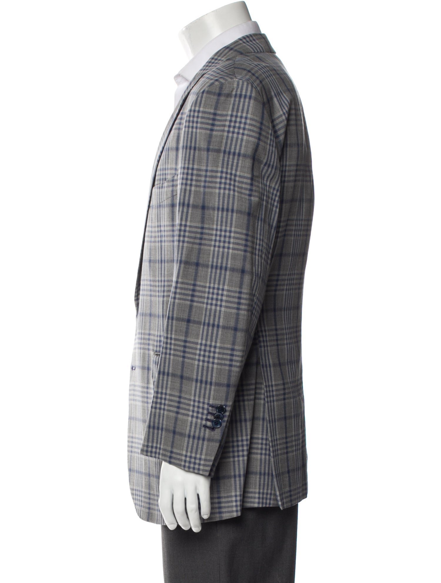 Hadleigh's Plaid Print Peacoat