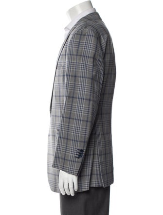 Hadleigh's Plaid Print Peacoat