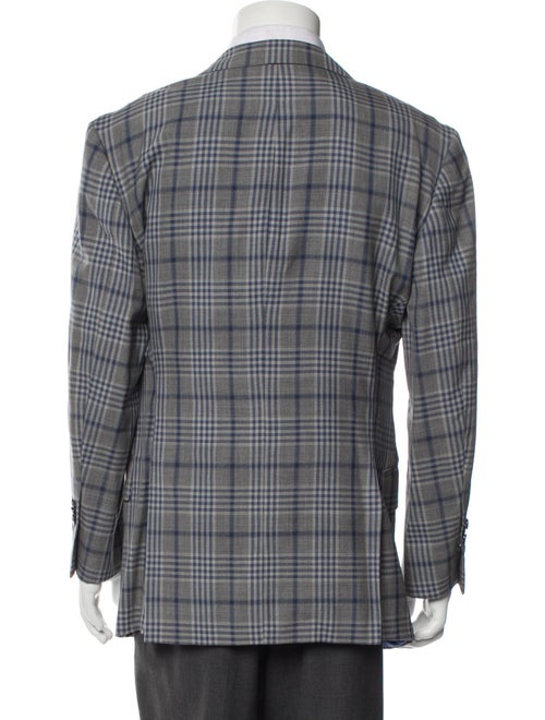 Hadleigh's Plaid Print Peacoat