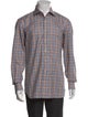 Hadleigh's Plaid Print Long Sleeve Dress Shirt