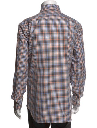 Hadleigh's Plaid Print Long Sleeve Dress Shirt