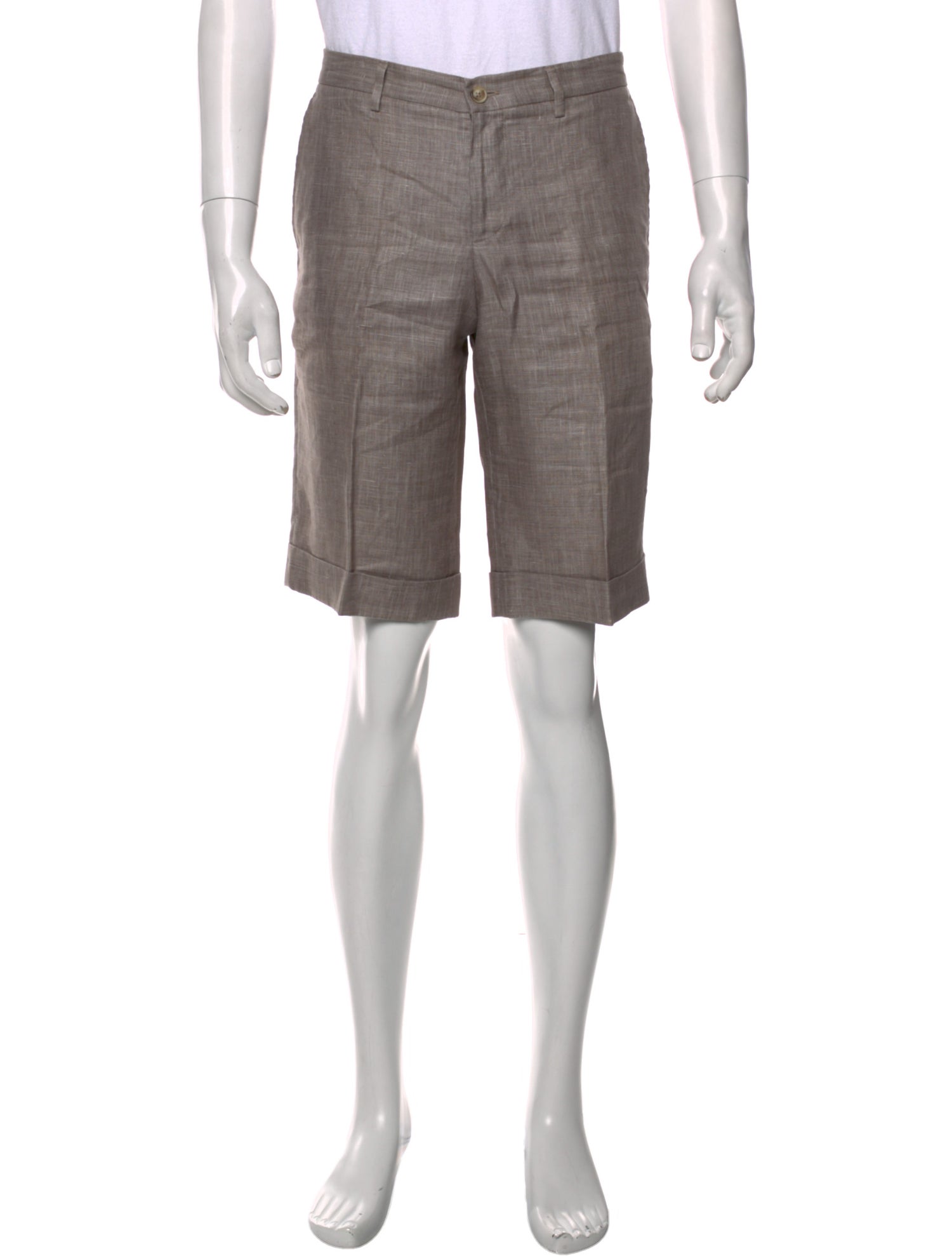Hadleigh's Linen Flat Front Shorts