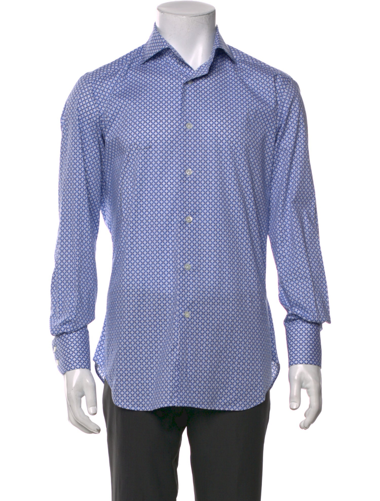 Hadleigh's Plaid Print Long Sleeve Dress Shirt