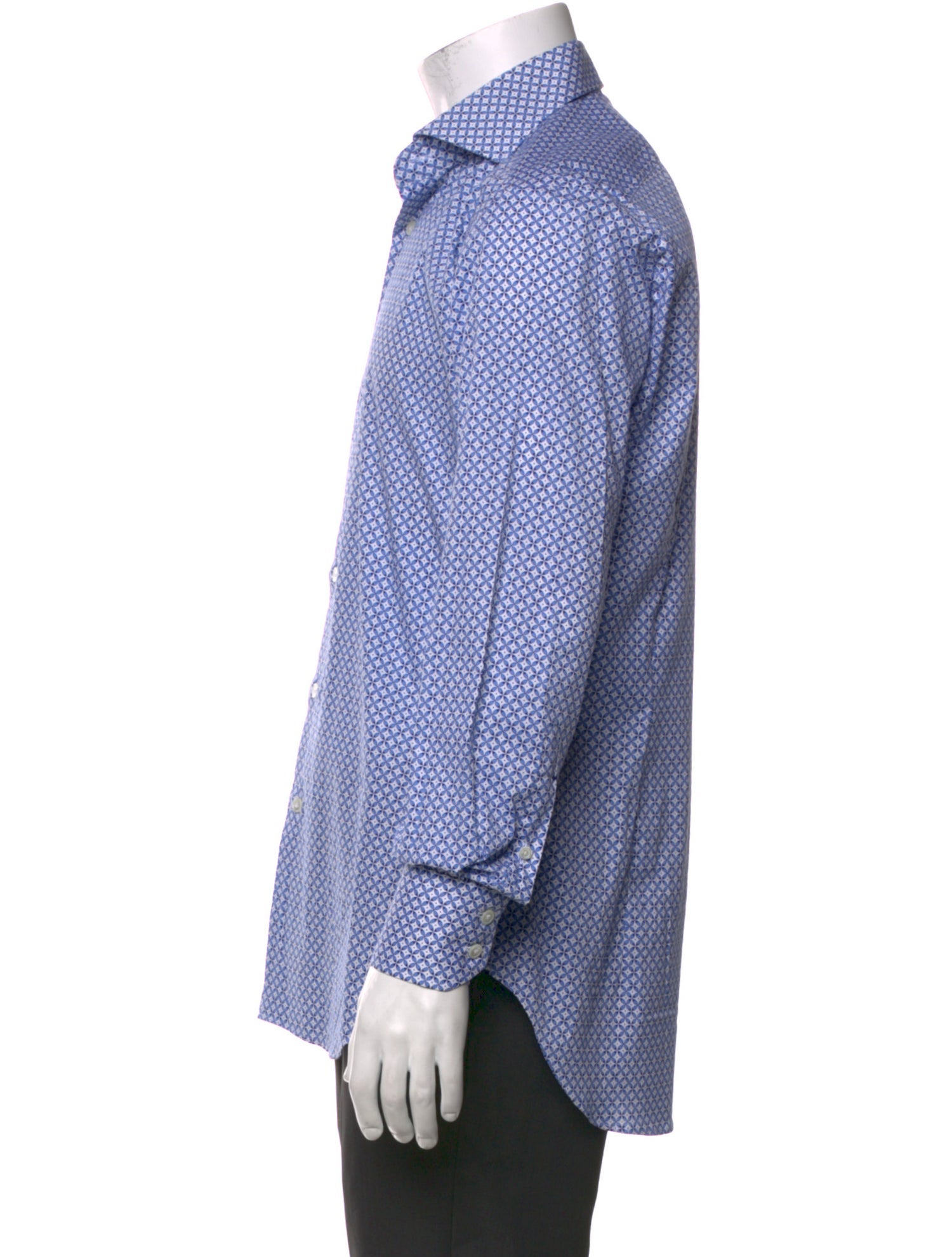 Hadleigh's Plaid Print Long Sleeve Dress Shirt